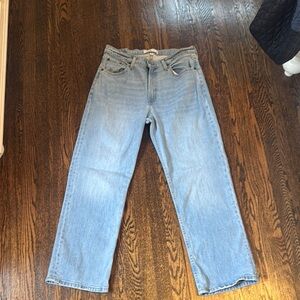 Abercrombie The Baggy Mid Rise Curve Love Jeans